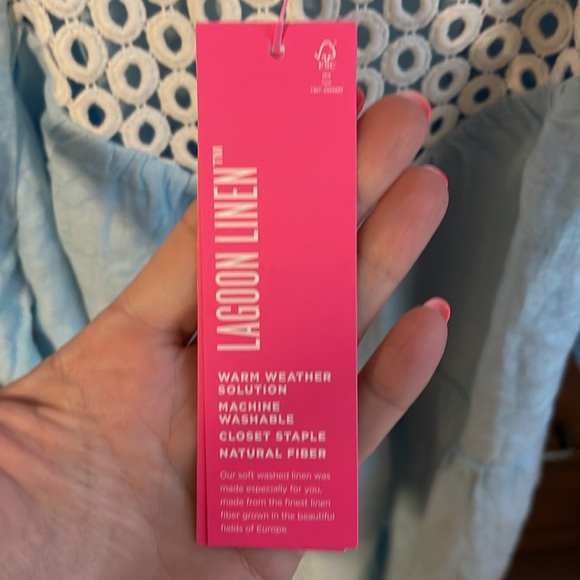 NWT Lilly Pulitzer Charlet Short Sleeve Linen Dress - Picture 3 of 9